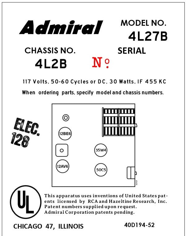 ADMIRAL-4L27B