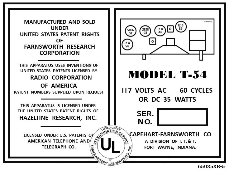 CAPEHART-FARNSWORTH-T54