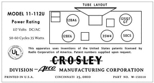 CROSLEY-11-112U