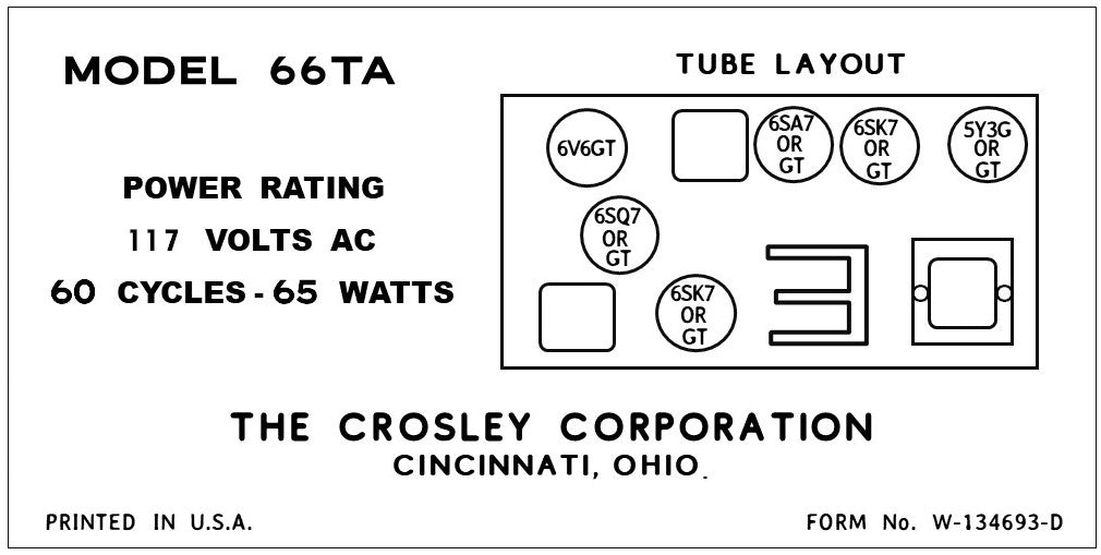 CROSLEY-66TA