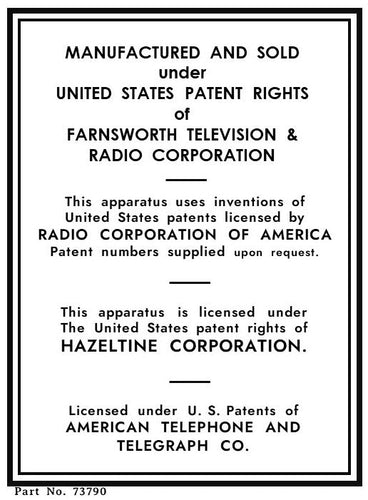 FARNSWORTH-PATENTS