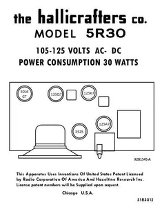 HALLICRAFTERS-5R30