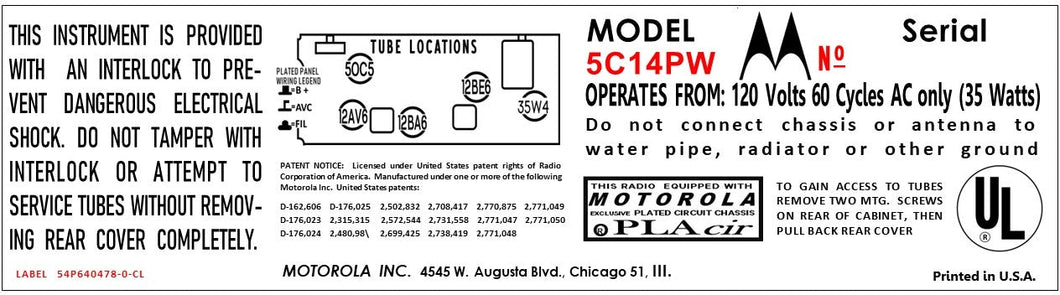 MOTOROLA-5C14PW