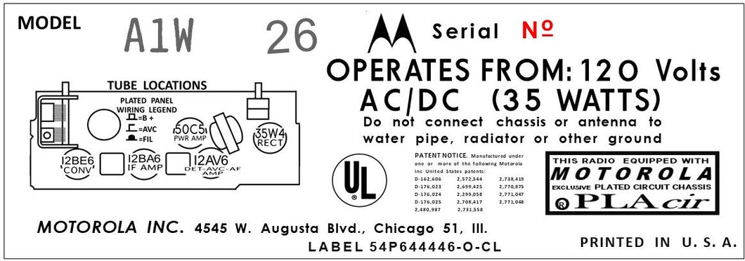 MOTOROLA-A1W