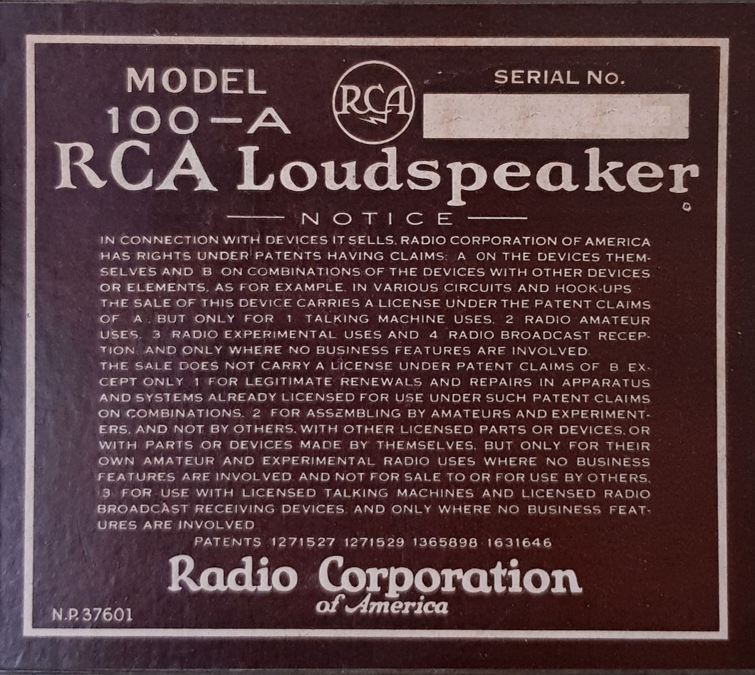 RCA-100A