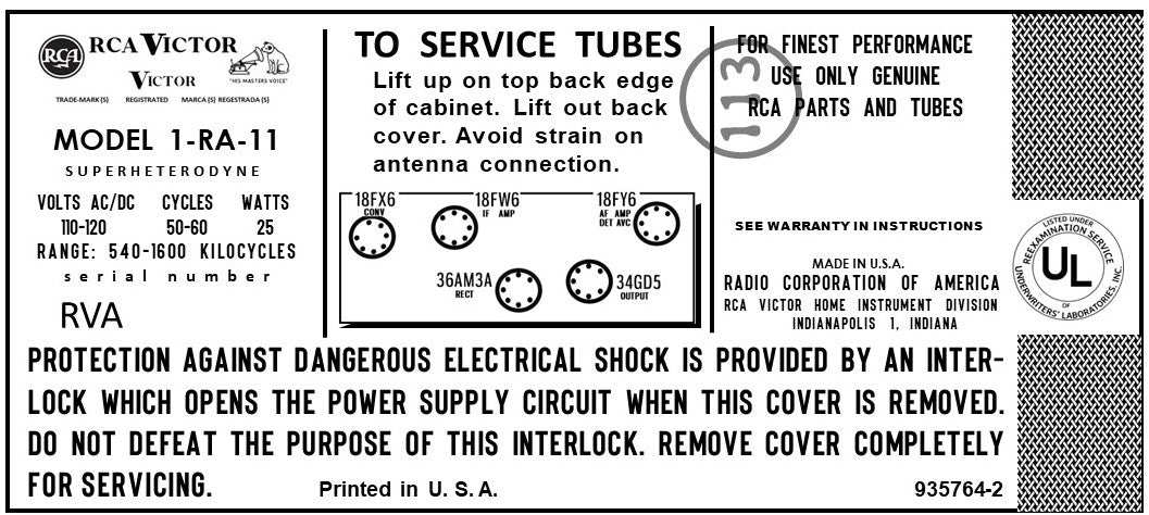 RCA-1RA11