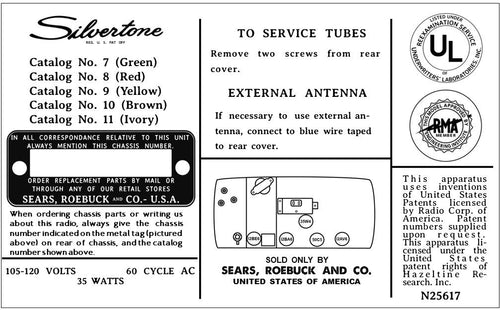 SILVERTONE-7_8_9_10_11-CLOCK-RADIO