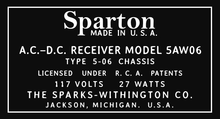 SPARTON-5AW06-SPECIFICATIONS