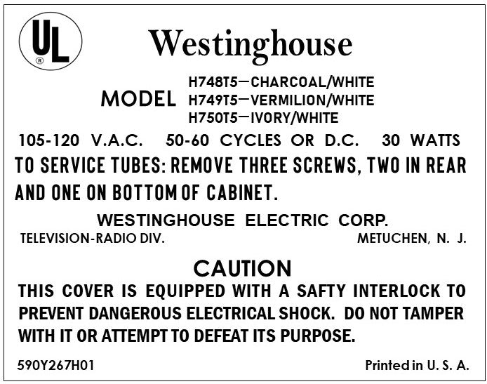 WESTINGHOUSE-H748T5_H749T5_H750T5