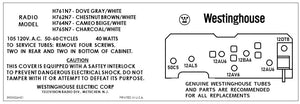 WESTINGHOUSE-H761N7_H762N7_H764N7_H765N7