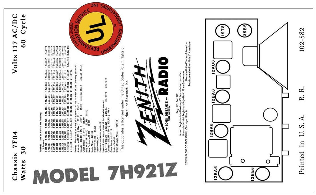 ZENITH-7H921Z