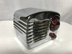 1949 Arvin 341-T Chrome Tube Radio With Bluetooth input.