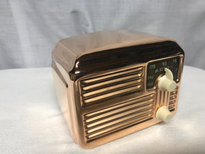 Copper Arvin Midget Tube Radio With Bluetooth input.
